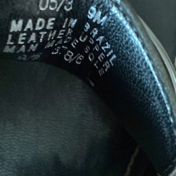 Franco Sarto black genuine leather heels with metal design. Made in Brazil. 9M - Picture 9 of 14